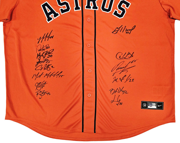 Astros 22 WS Champ Auto Orange Nike Jersey 14 Sig Jose Altuve Yordan Alvarez BAS