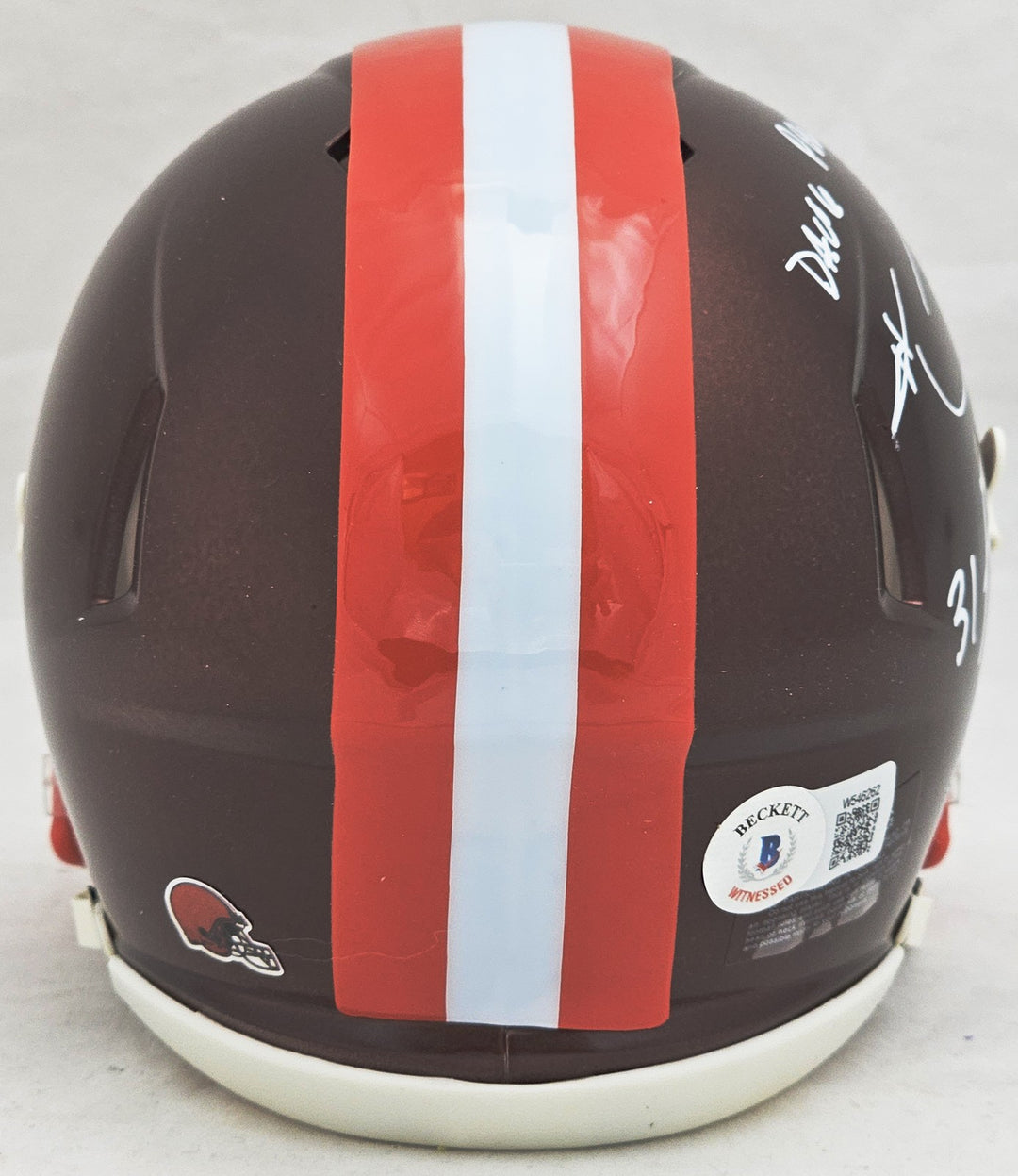 Hanford Dixon Frank Minnifield Auto Browns Flash Brown Mini Helmet Dawg Pound
