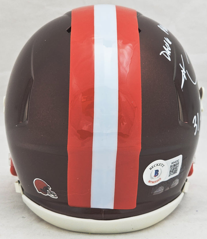 Hanford Dixon Frank Minnifield Auto Browns Flash Brown Mini Helmet Dawg Pound