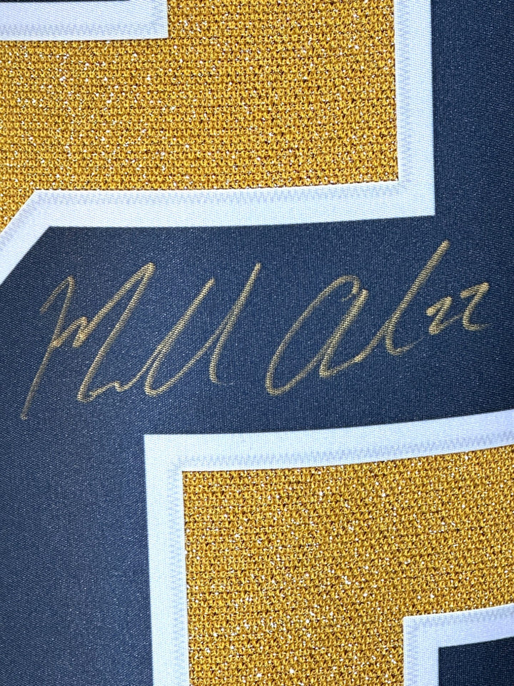 Michael Amadio Signed Vegas Golden Knights Gold Jersey Inscribed Champs IGM COA