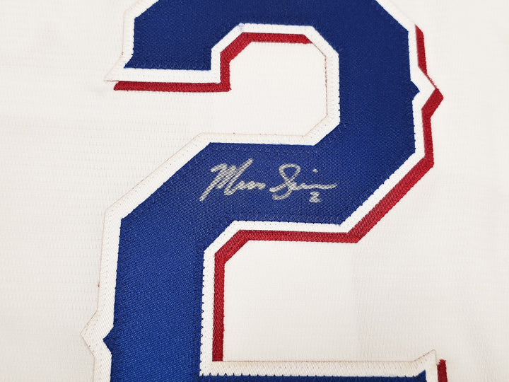 Texas Rangers Marcus Semien Signed White Nike Jersey Size L Beckett Wit