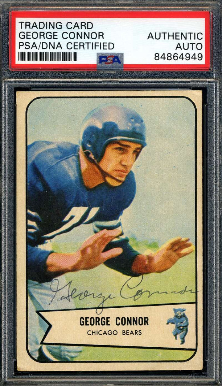 George Connor PSA DNA Signed 1954 Bowman Autograph