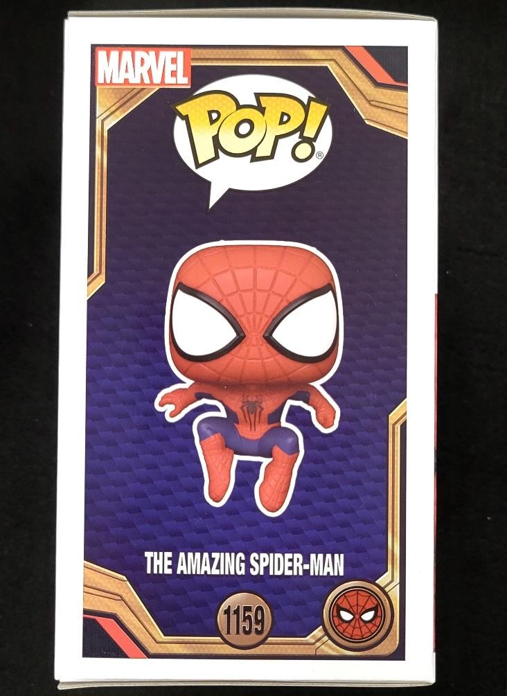 Tobey Maguire signed Amazing Spider-Man Funko Pop 1159 blue auto ~ Beckett BAS