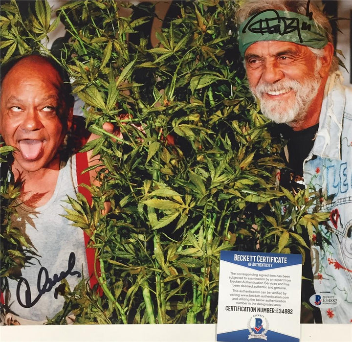 Cheech Marin / Tommy Chong autograph dual signed 11x14 Photo #1 Beckett BAS COA