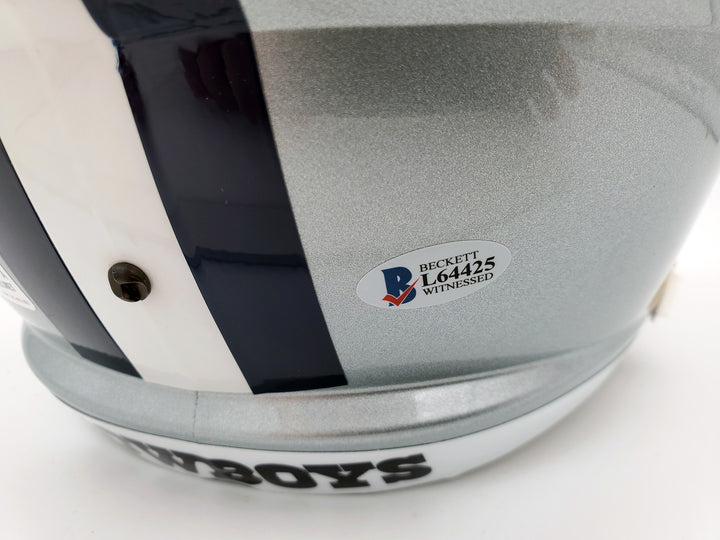 Ezekiel Elliott Signed Dallas Cowboys Full Size Speed Replica Helmet Beckett BAS