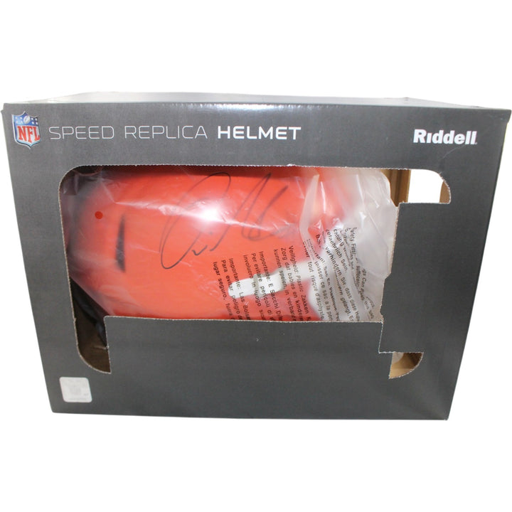 Quinshon Judkins Autographed Cleveland Browns F/S Helmet Beckett Witness 55162