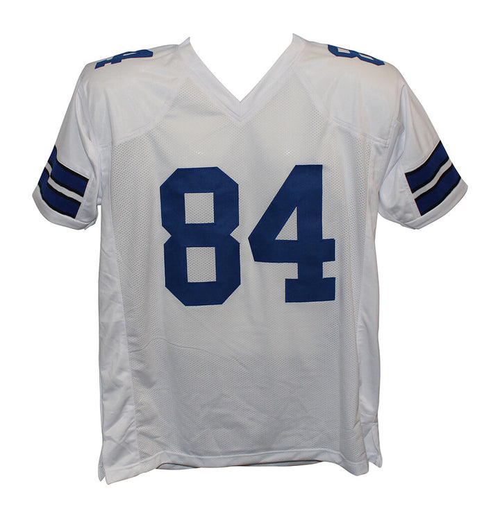 Jay Novacek Autographed/Signed Pro Style White XL Jersey BAS 31161
