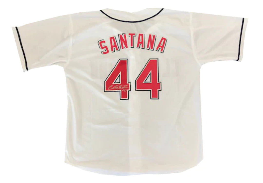 Carlos Santana Autographed Cleveland Indians Jersey