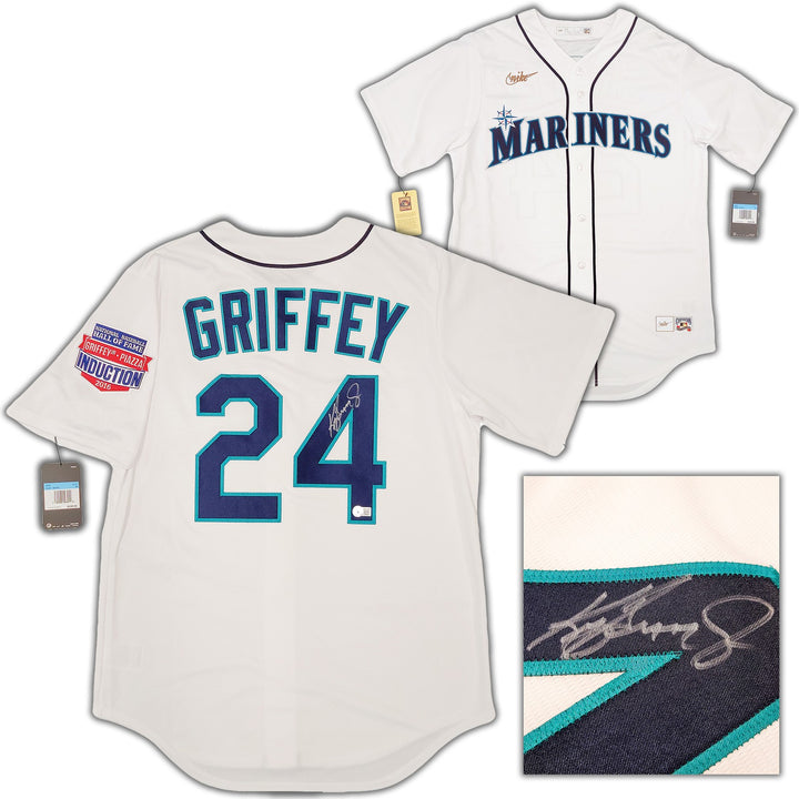 Seattle Mariners Ken Griffey Jr. Signed White Nike Cooperstown Edition Jersey