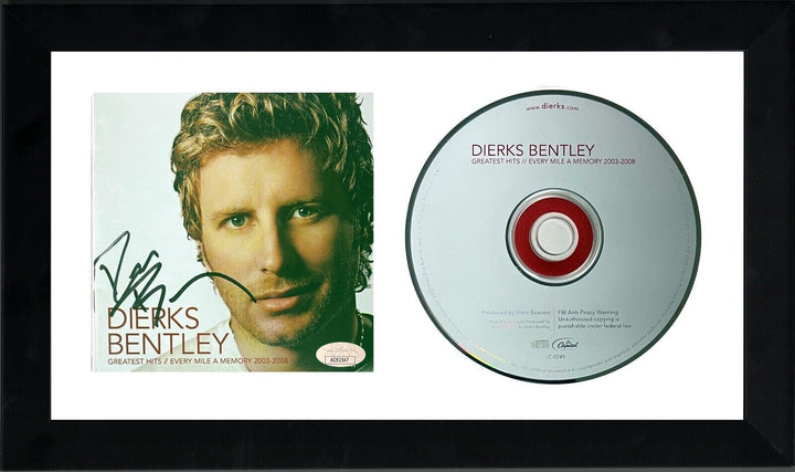 Dierks Bentley signed 2008 Greatest Hits/Every Mile Album Cover/CD - Framed- JSA