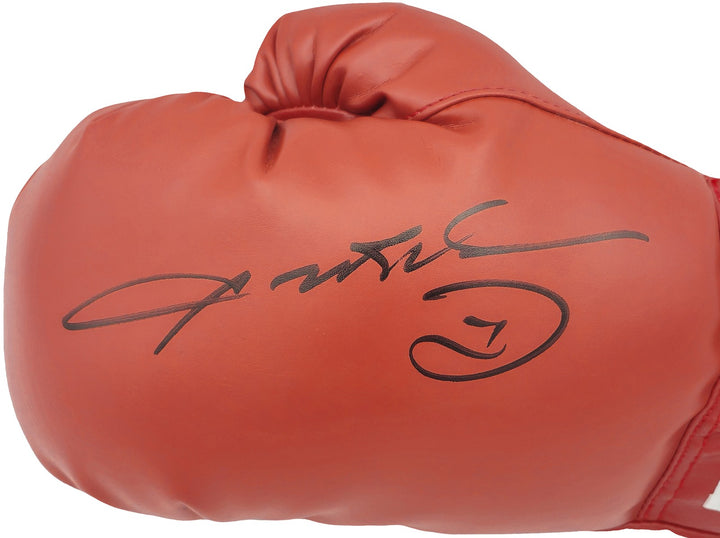 Sugar Ray Leonard Signed Red Everlast Glove Left Handed LH Beckett Witness