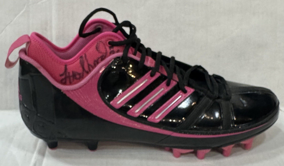 Lito Sheppard Signed Adidas Breast Cancer Game Cleats Pair Jets Auto Sz 13 PSA
