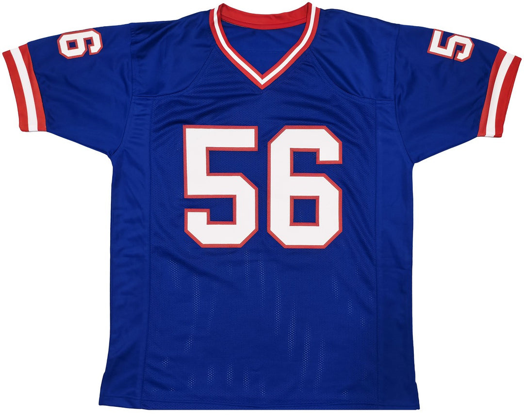 New York Giants Lawrence Taylor Signed Blue Jersey Beckett BAS