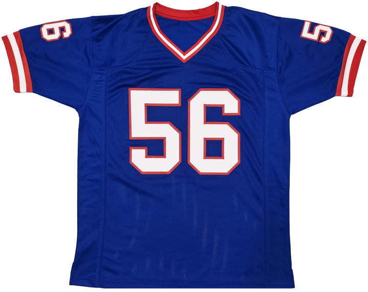 New York Giants Lawrence Taylor Signed Blue Jersey Beckett BAS