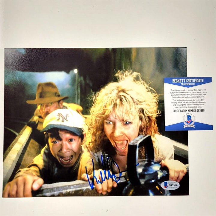 Jonathan Ke Quan signed Indiana Jones 8x10 photo autograph ~ Beckett BAS COA