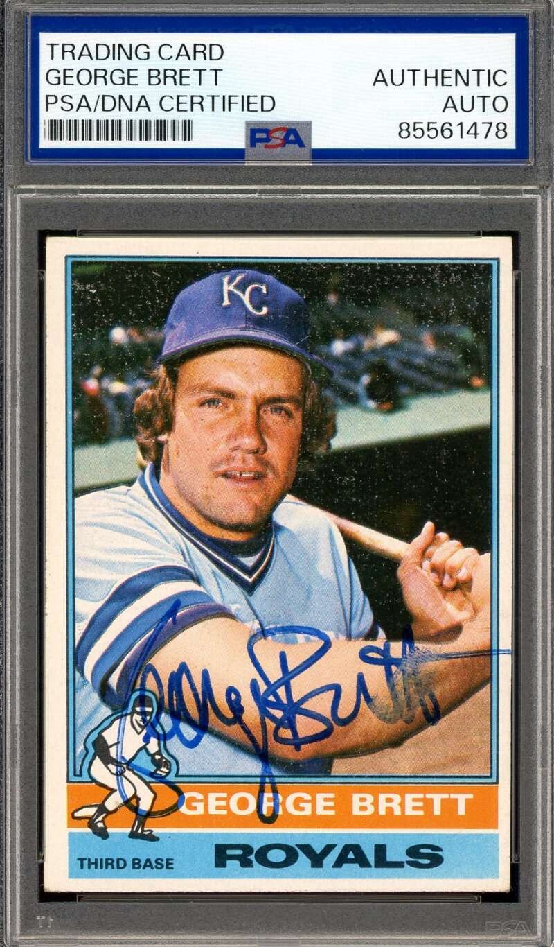 George Brett PSA DNA Signed 1976 Topps Autograph