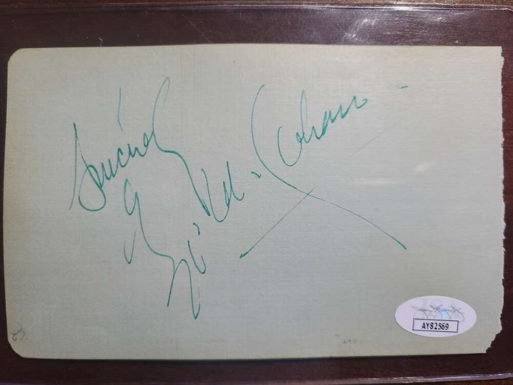 George M Cohan JSA Coa Signed Album Page Autograph