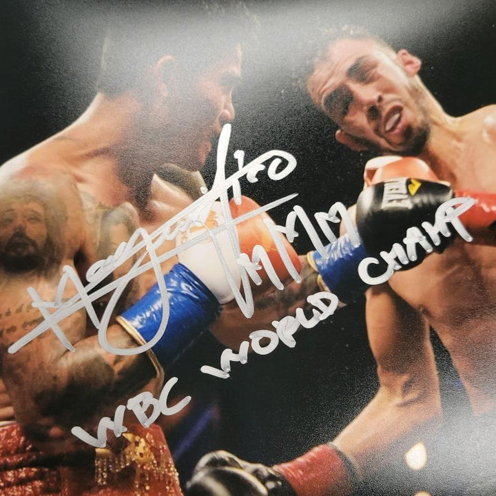 Mark Magsayo signed "WBC World Champ" 8x10 photo #2 autograph ~ Beckett BAS Holo