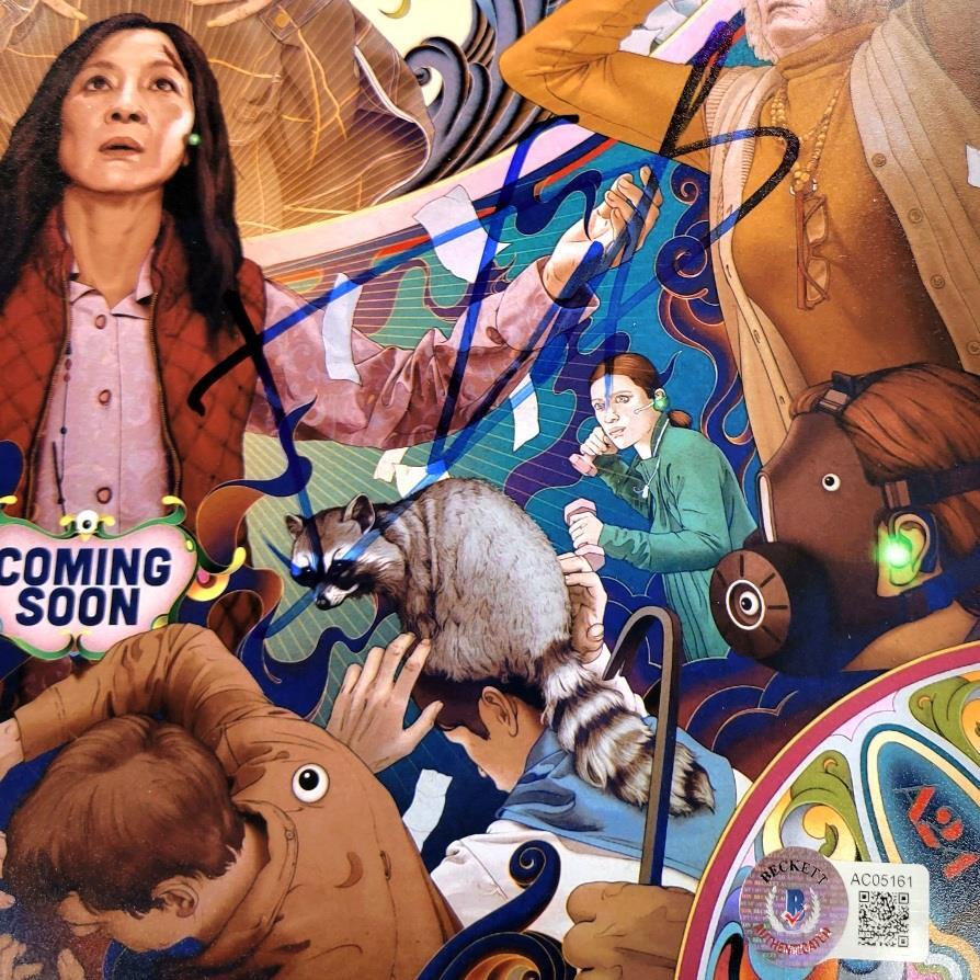 Daniel Kwan & Jenny Slate signed Everything Everywhere 11x17 poster photo ~ BAS