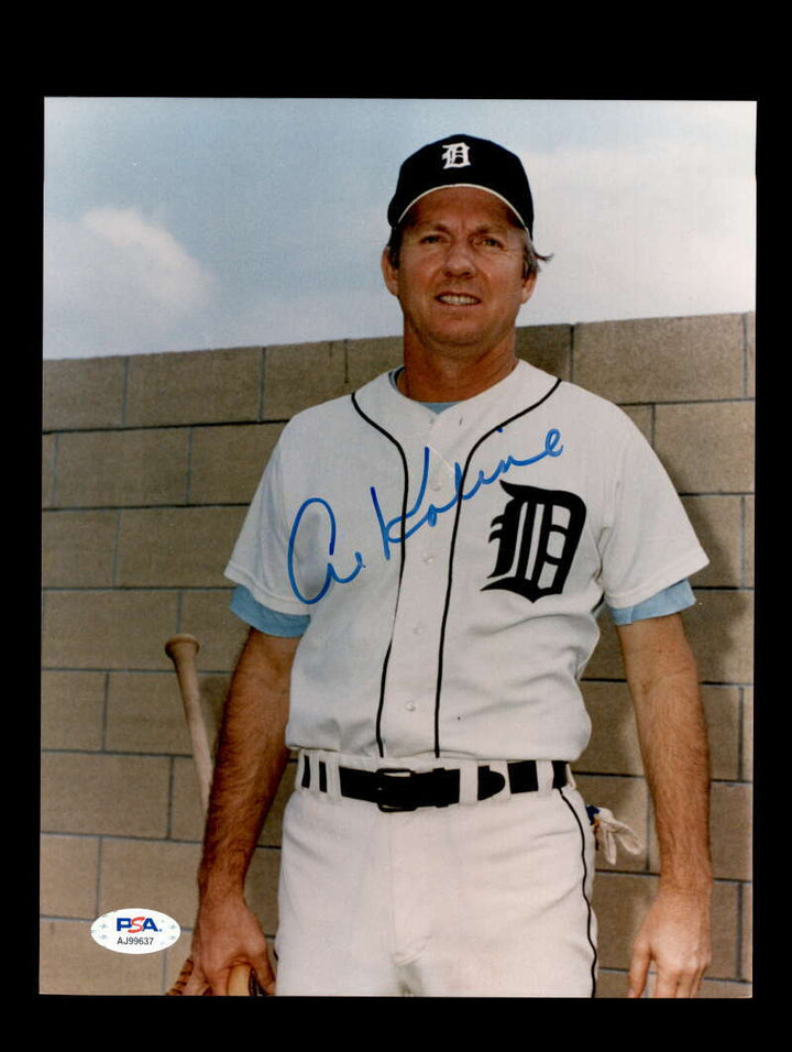 Al Kaline PSA DNA Signed 8x10 Photo Tigers Autograph 15