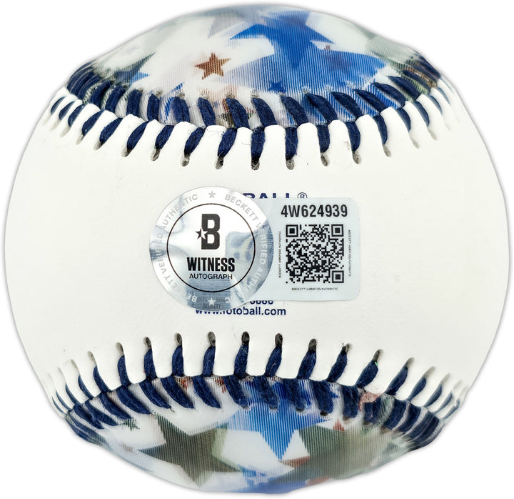 Ichiro Suzuki Signed Official 2001 All Star Game Logo Fotoball Beckett Witness