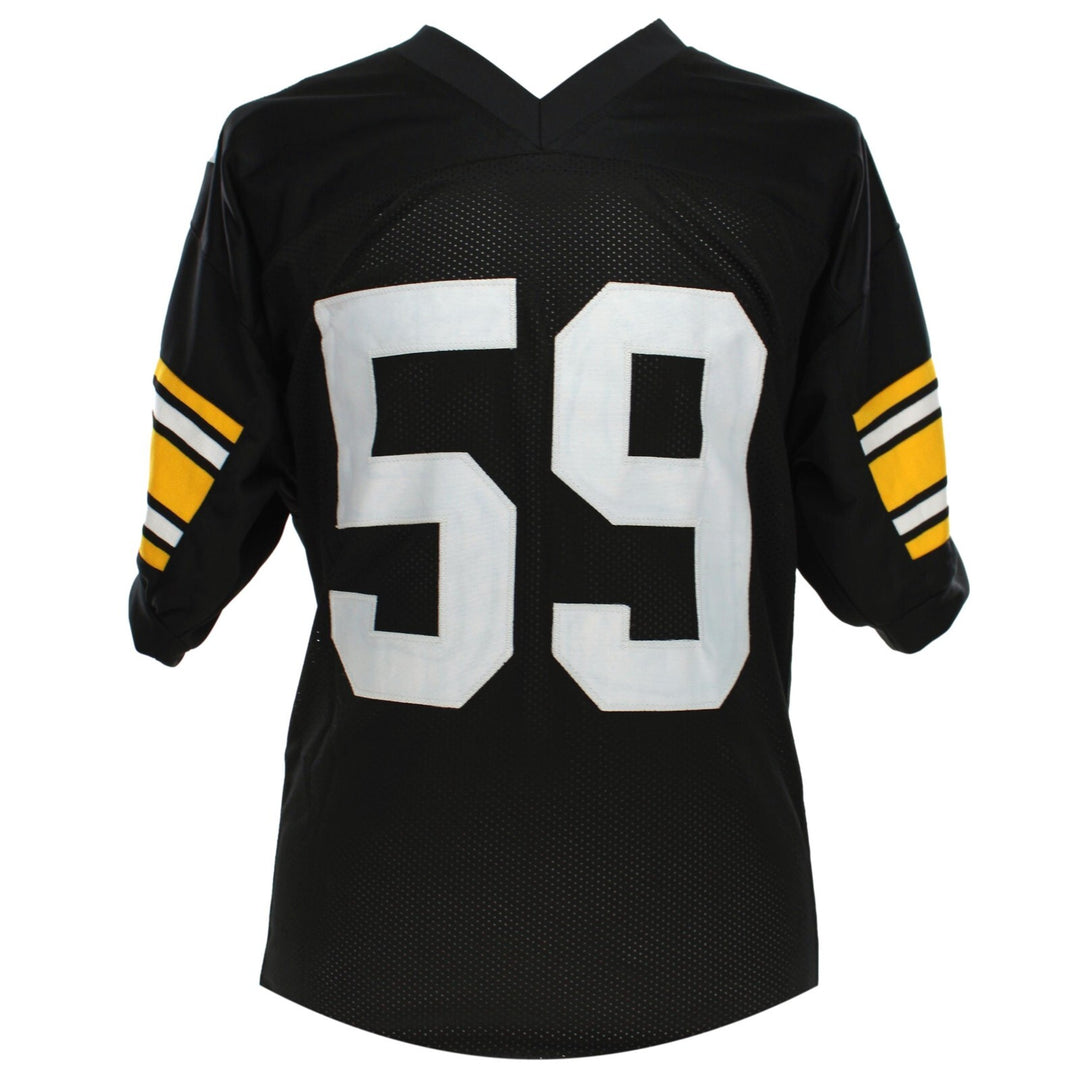 Jack Ham Autographed Pittsburgh Steelers Black Jersey BAS COA Signed Inscribed