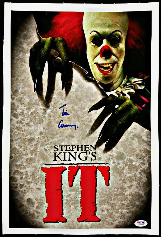 Tim Curry Signed 11x17 Canvas Photo IT w/ PSA/DNA COA Actor Stephen King's It