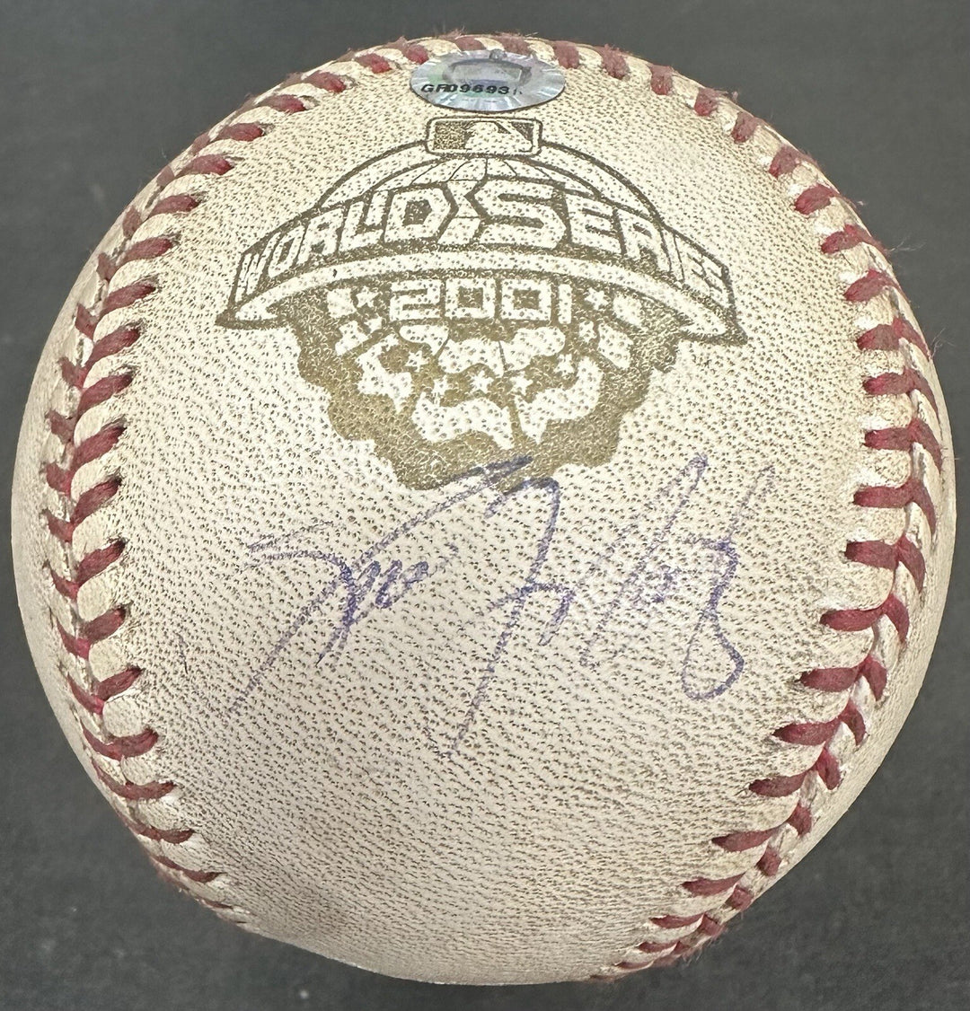 Tino Martinez Signed Game Used 2001 WS Mr November Baseball Auto Yankees MLB