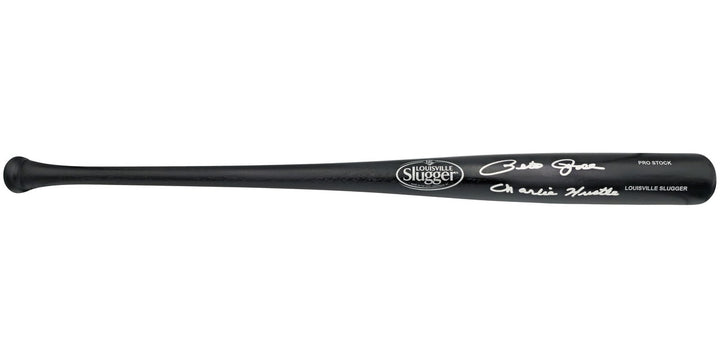 Pete Rose Auto Black L Slugger Pro Stock Baseball Bat Charlie Hustle Beckett