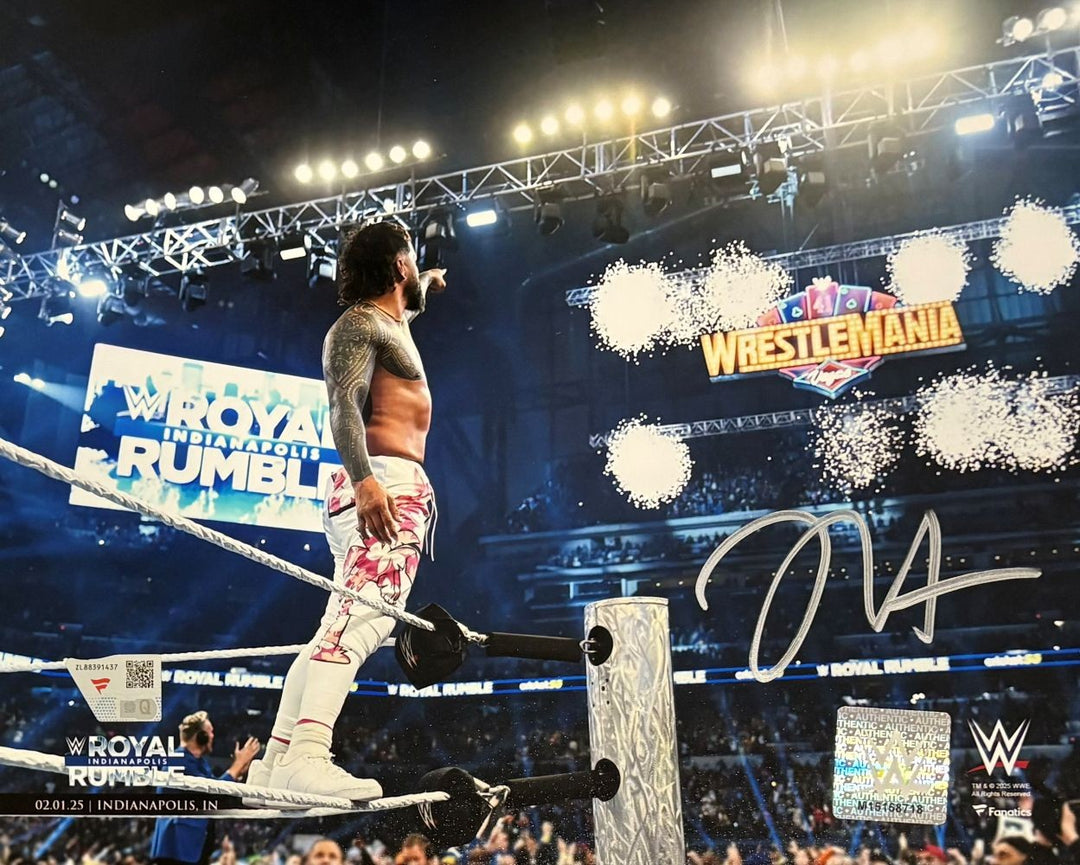 Jey Uso Signed 8x10 WWE 2025 Royal Rumble Photo Fanatics