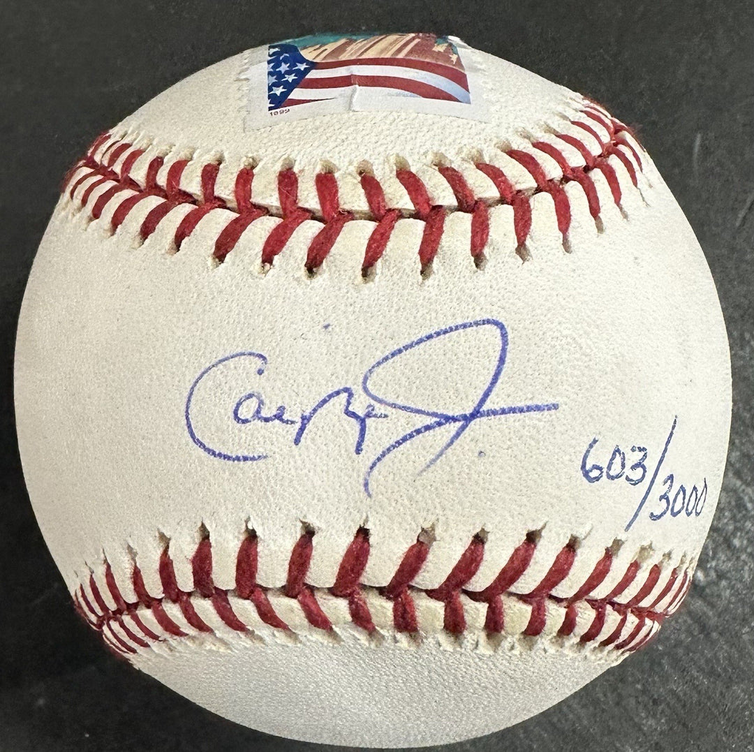 Cal Ripken Jr Signed MLB Baseball April 15 Stamp /3000 Hit Autograph Orioles Coa