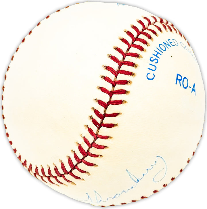 Marvelous Marv Throneberry Signed Official AL Baseball Yankees, Mets Beckett QR