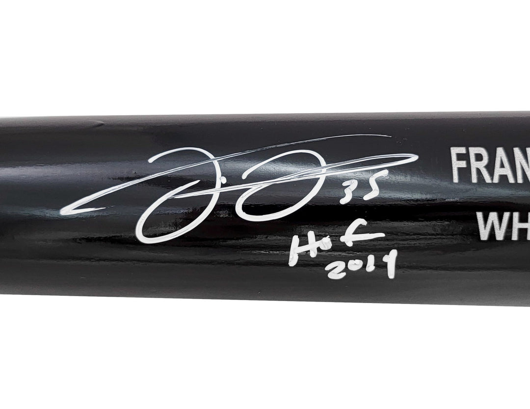 Frank Thomas Auto Black Rawlings Game Model Bat White Sox "HOF 2014" Beckett Wit