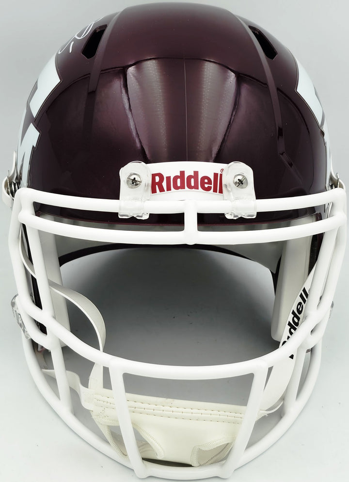 Johnny Manziel Texas A&M Aggies Signed Replica Speed FS Helmet Beckett BAS