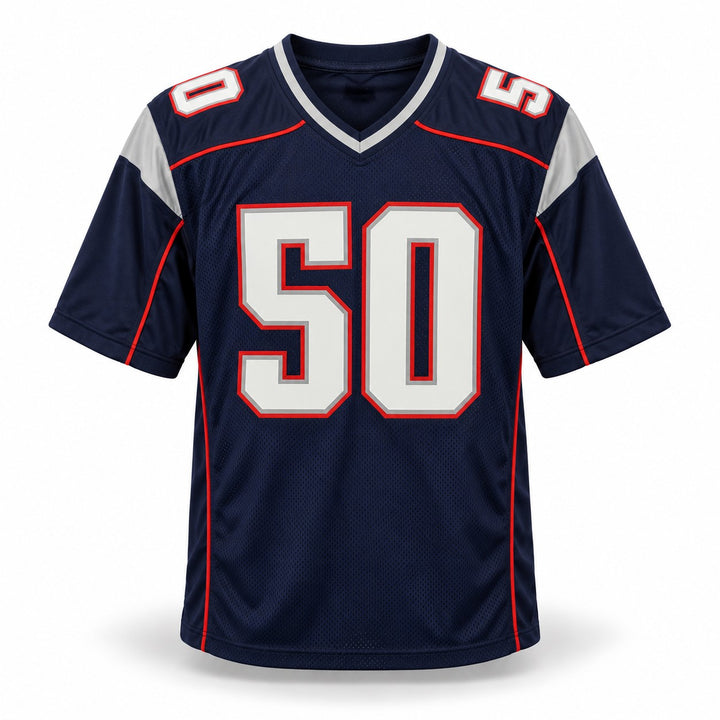 Mike Vrabel Signed Patriots Blue Custom Jersey JSA Witness