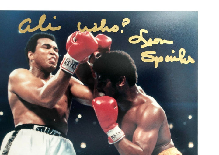 Leon Spinks Signed 8x10 Photo Inscribed "Ali Who?" Michael 8x Muhammad Ali #2