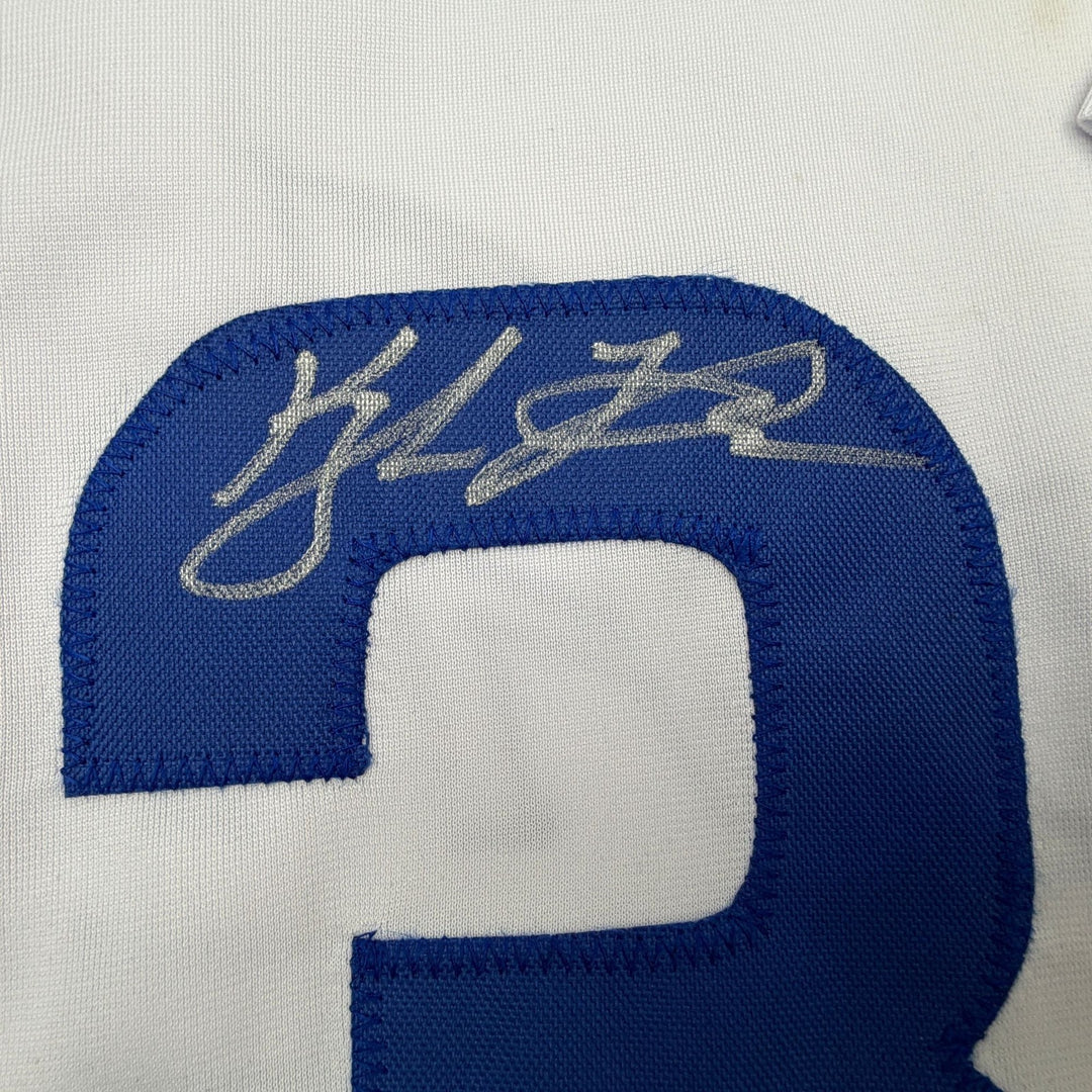 Autographed/Signed Kyle Tucker Los Angeles White Baseball Jersey JSA COA