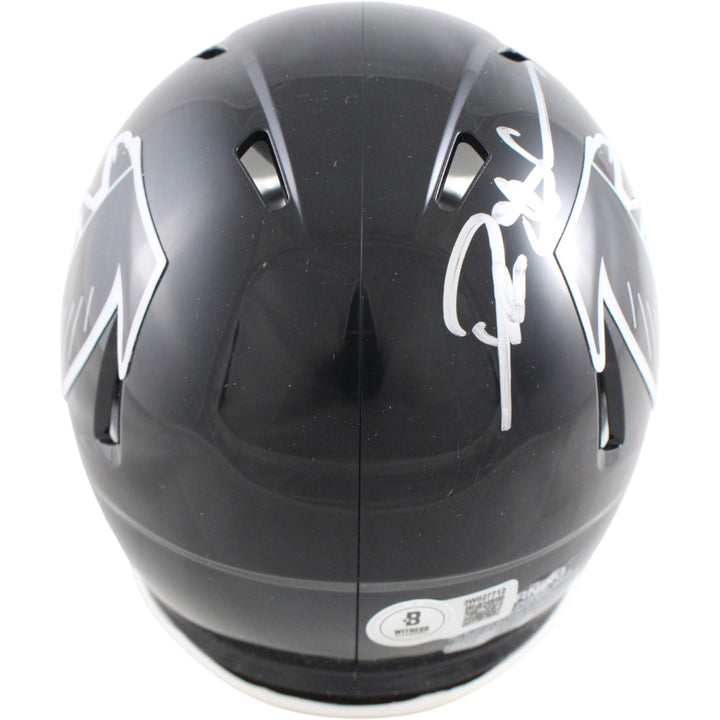 Deion Sanders Autographed Atlanta Falcons TB Mini Helmet Beckett Witness 51735