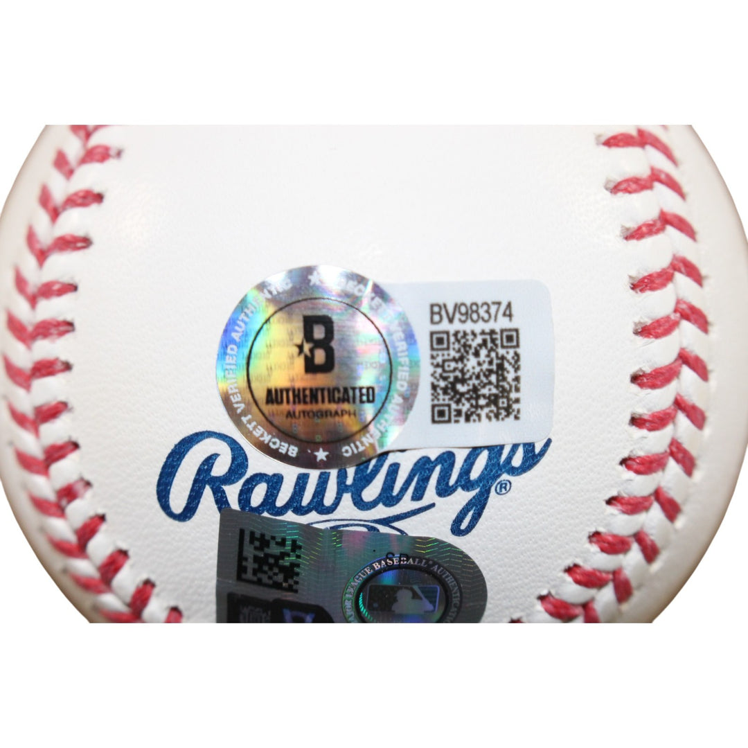 Jose Ramirez Autographed/Signed Cleveland Guardians OML Baseball Beckett 56299