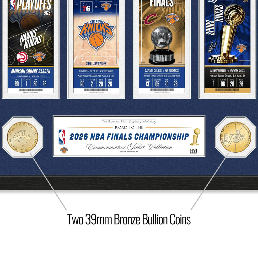 New York Knicks 2026 Road to the NBA Championship Bronze Coin Ticket Collection