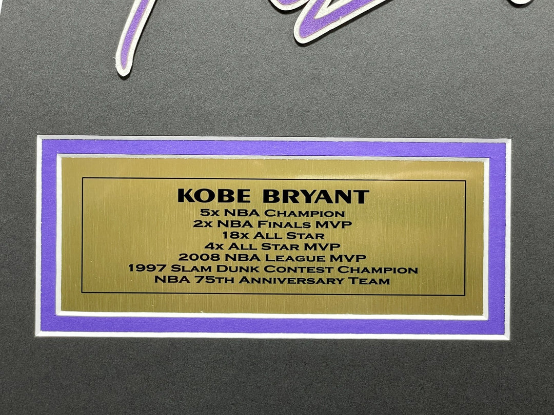 Kobe Bryant Custom Framed 3D Photo Collage Los Angeles Lakers Un Signed