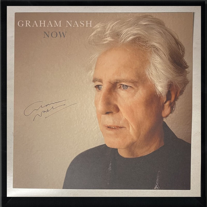 Graham Nash signed 2023 NOW 11x11 Art Card/Album Cover/LP/Vinyl Record - Framed