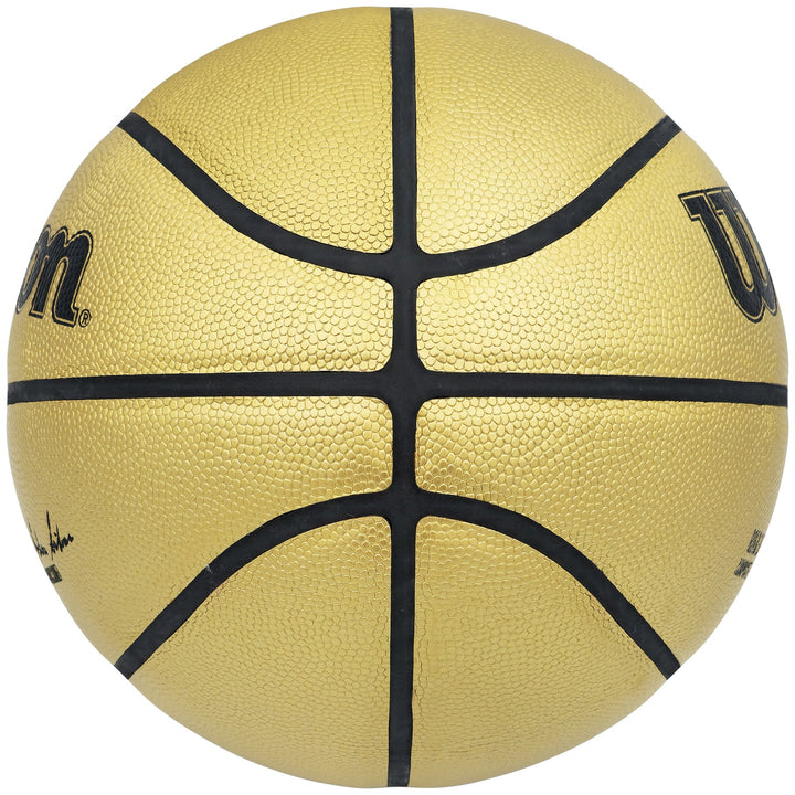 Allen Iverson Signed Gold Edition Composite Leather Basketball 76ers Beckett Wit