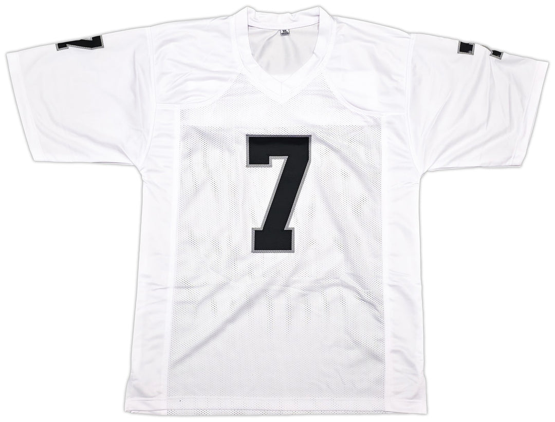 Las Vegas Raiders Geno Smith Signed White Jersey Beckett Witness
