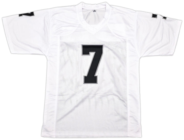 Las Vegas Raiders Geno Smith Signed White Jersey Beckett Witness