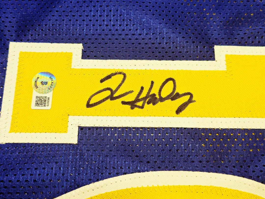 Golden State Warriors Tim Hardaway Signed Blue Jersey "HOF 2022" Beckett Wit