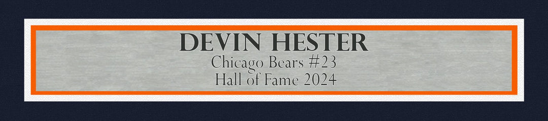 Devin Hester Signed Chicago Bears Framed Blue Jersey Beckett BAS QR