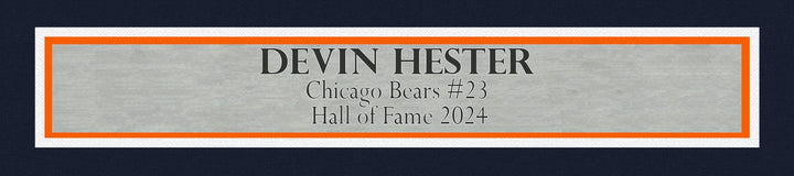 Devin Hester Signed Chicago Bears Framed Blue Jersey Beckett BAS QR