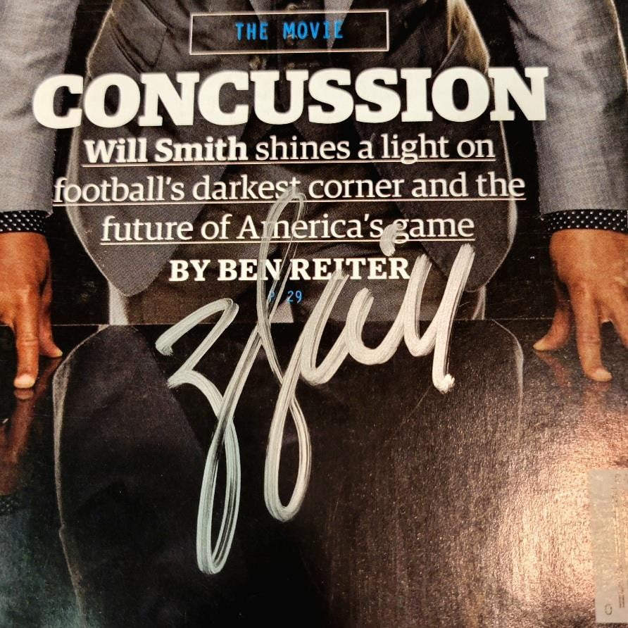 Will Smith signed Sports Illustrated SI Magazine silver autograph B) Beckett BAS