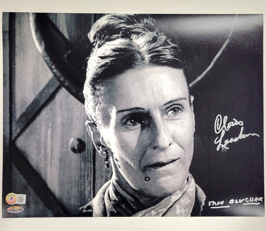 Cloris Leachman signed "Frau Blucher" Young Frankenstein 11x14 Photo ~ BAS COA